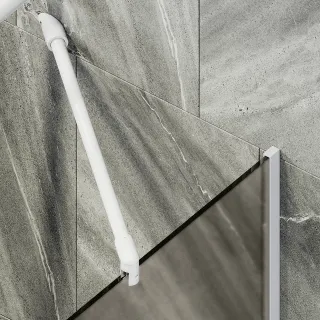 Шторка на ванну MaybahGlass MGV-148-1у 64см белый